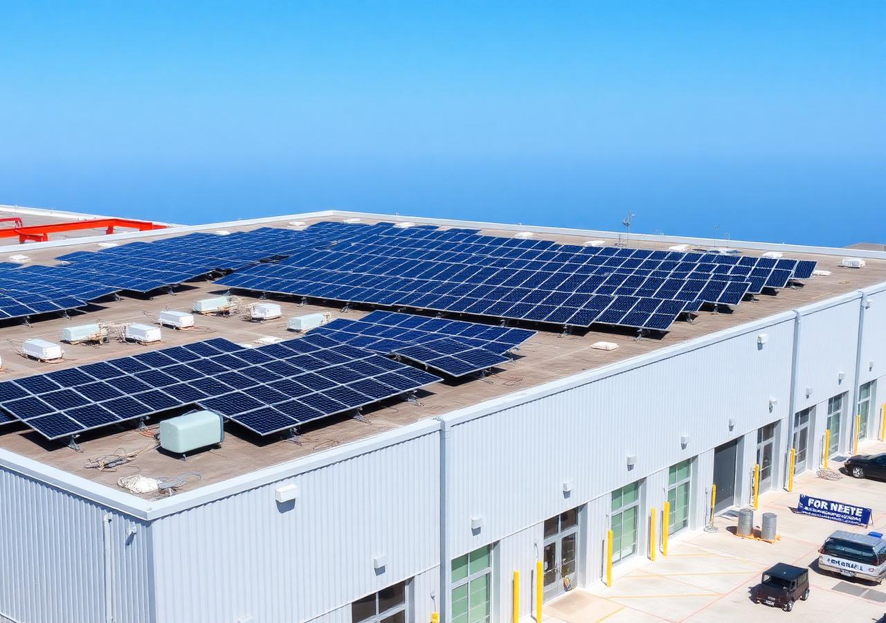Manufacturing Plant solar installation